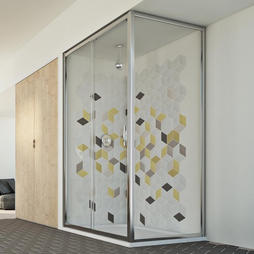 Cabine douche paroi - cabine,
