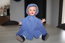 ANCIENNE BELLE POUPEE RAYNAL YEUX RIBOULANTS AN 50