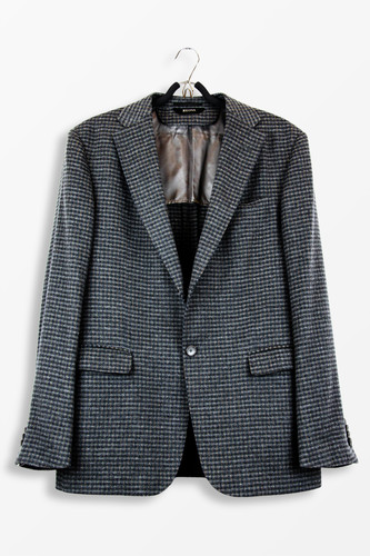 Blazer carreaux laine - à,