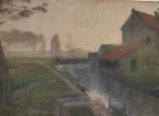 Exceptionnel pastel signé Frits THAULOW (1847-1906) - grand peintre norvégien !