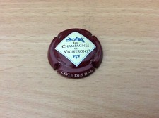 capsule de champagne Côte des Bar bordeaux écrit. majuscules