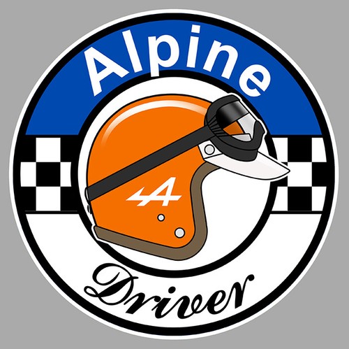 Alpine driver sticker vinyle - ,