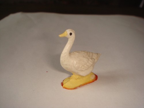 Figurine ferme oie blanche - blanche, cou