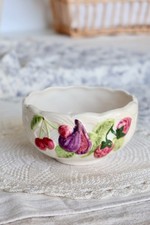 Bol vintage faïence décor - en,