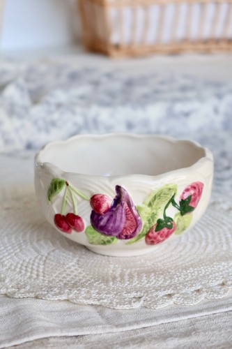 Bol vintage faïence décor - bol, en
