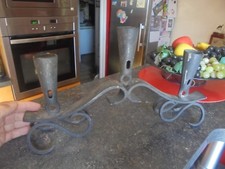 Triple Bougeoir Chandelier Fer