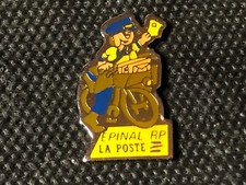 b PINS PIN ENAMEL POST LA POSTE PTT EPINAL VELO BICI