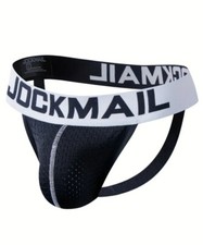 Jockmail homme slip string lingerie sexy  taille M 40/42 strip-tease noir /blanc