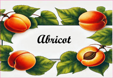 Abricot 12 Etiquettes vinyle