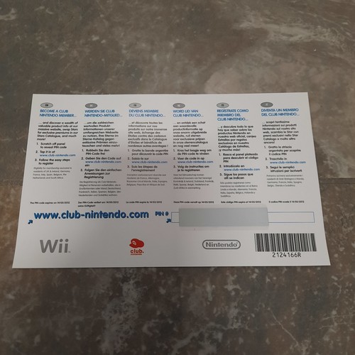 Carte club nintendo non - carte,