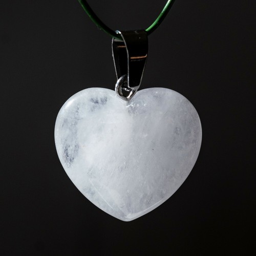 Pendentif coeur quartz - pendentif,