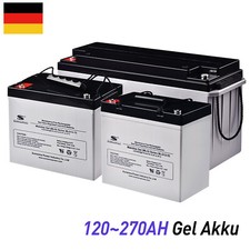 Batterie Gel Sunstone 12V 200Ah 250Ah 270Ah Stockage D'Énergie Solaire 0% TVA