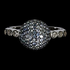 925 Bague en Argent Saphir