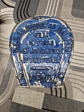 ancienne plaque de concours hippique Cso Lancosme 1988