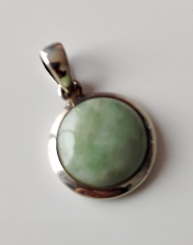 Pendentif jade argent - pendentif,