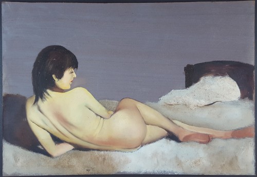 Ancien tableau couché - tableau, couché"
