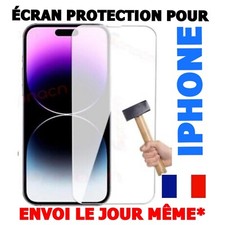 Vitre protection écran film verre trempé iPhone XR X 11 12 13 14 15 16 17 PROMAX