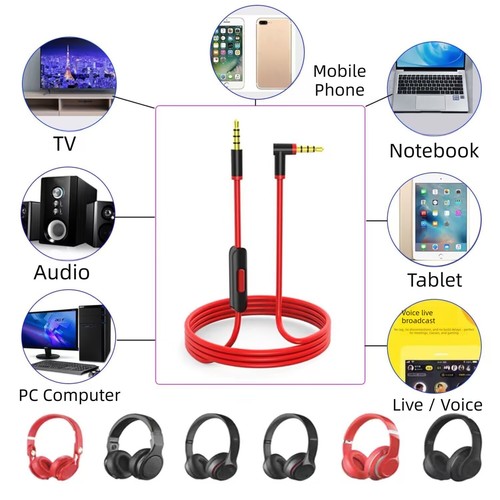 Câble audio avec micro pour - audio,