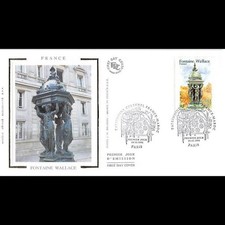 FDC soie - Fontaine Wallace -