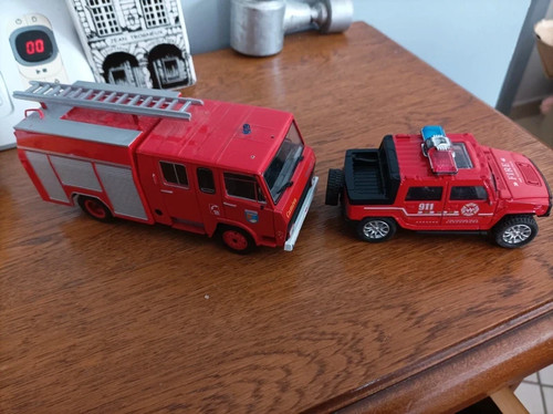 Lot voitures pompiers bon - lot,