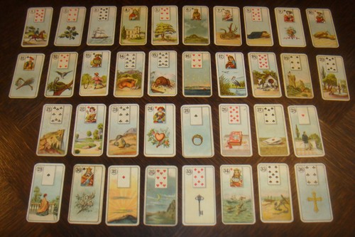 Antique divination card game - divination,
