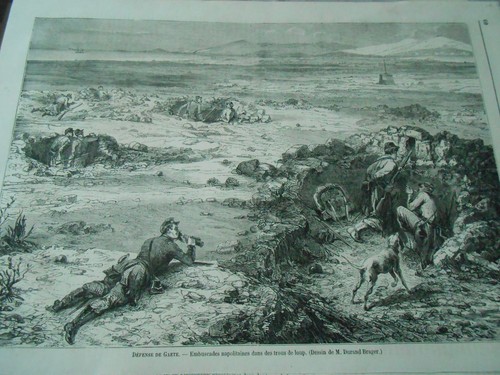 Gravure 1861 défense - 1861, de