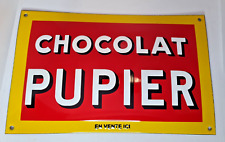 plaque émaillée Chocolat