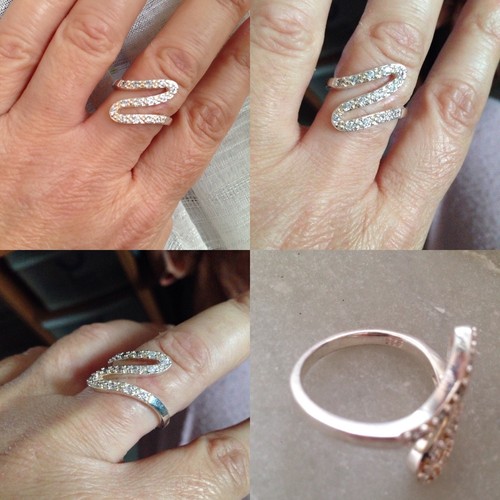 Superbe bague zig zag argent - superbe,