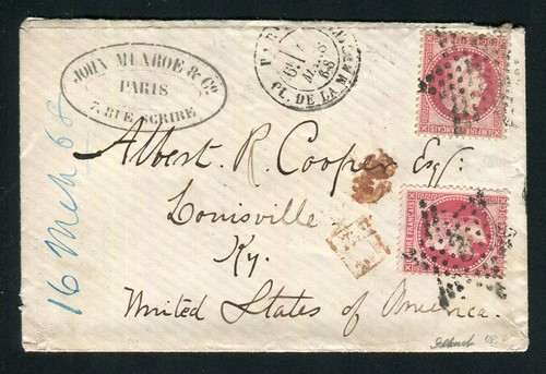Rare lettre double - en, de