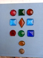 Lot 10 Pierres Verre Bijoux de