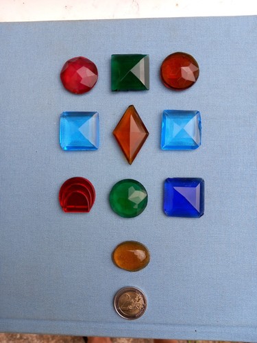 Lot pierres verre bijoux - pierres,