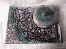 RARE PLAT PLATEAU A FROMAGE CLOCHE CERAMIQUE ST CLEMENT FRANCE FAT LAVA BATEAUX