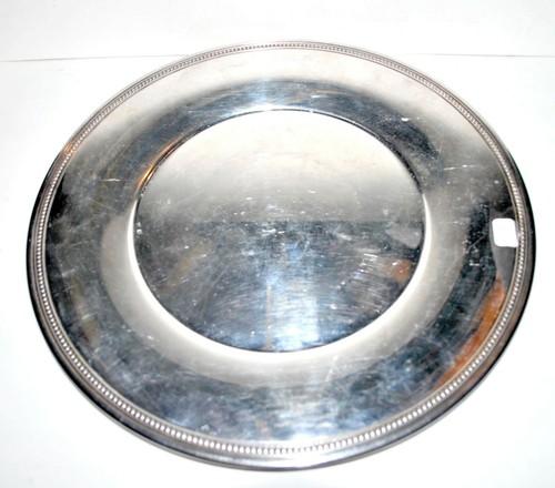 Plat rond plateau perle - plateau, en