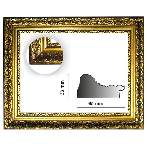 Baroque cadre décoré - baroque, or