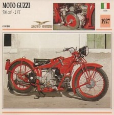 Fiche Moto MOTO GUZZI 500cm3 2 VT 1927 ITALIE