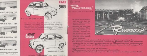 Catalogue rivarossi 1961 - -, /