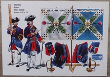 Rigo : Le Plumet, Planche AR35: Infanterie Rgt Royal Écossais Drapeaux 1745 & 57