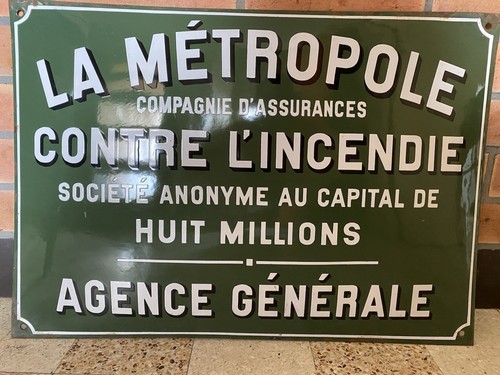 Plaque émaillée - Émaillée, la