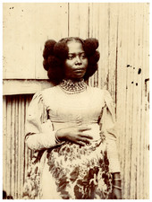 Madagascar, femme malgache vintage print,  Tirage citrate  23,5x17,5  Ci