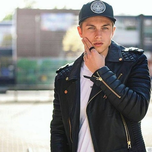 Blouson motard noir - blouson,