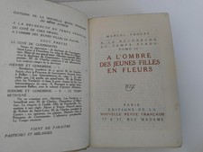 Marcel Proust - À l'ombre des jeunes filles en fleur - Relié - 1919