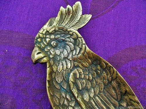 Ancien cendrier perroquet - ancien,