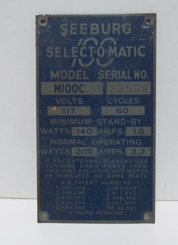 1952 seeburg m100c - 1952,
