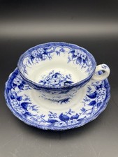 Rare Tasse Et Soucoupe À Chocolat Creil Montereau Décor Flora Aux Liserons 1855
