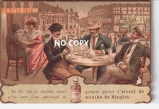 Chromo DE RICQLES - En terrasse au Café de la Paix