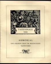 vins Tastevinage 1959.ARMORIAL des Grands Crus de Bourgogne Tastevinés.Confrérie