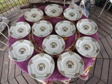 12 Assiettes Plates Faience de