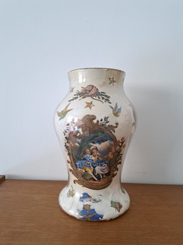 Vase balustre fixé sous - vase,