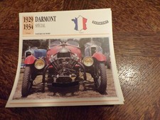 FICHE CARD carte car