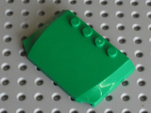 Capot lego green wedge - wedge, ref